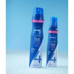 6x NIVEA Haarmousse Care & Hold Extra Strong 150 ml