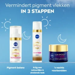 3x NIVEA Luminous630 CC Cream SPF 30 Dark 40 ml