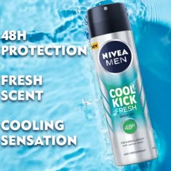 6x NIVEA Men Anti-Transpirant Spray Frech Kick 150 ml