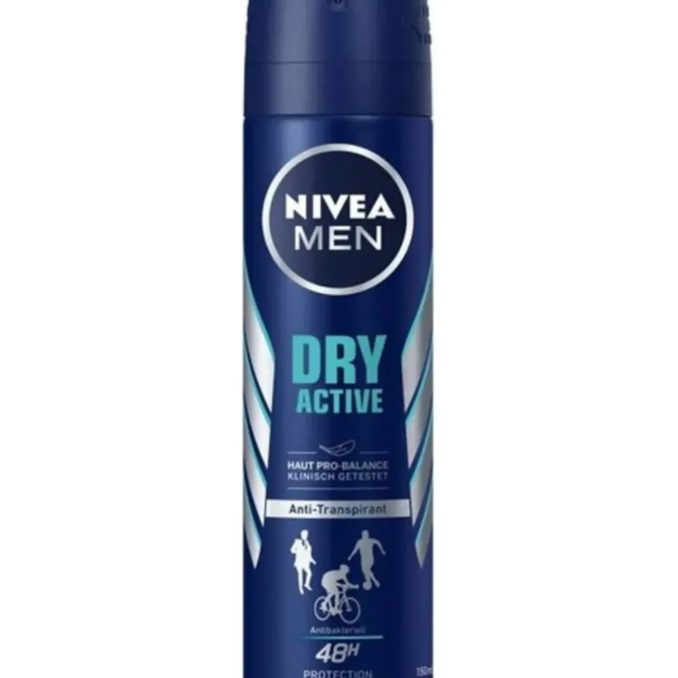 6x NIVEA Men Deo Spray Dry Active 150 ml