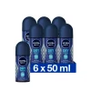 6x NIVEA Men Deodorant Roller Dry Fresh 50 ml
