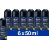 6x NIVEA Men Deodorant Roller Deep Sport 50 ml