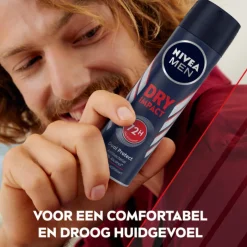 6x NIVEA Men Deodorant Spray Dry Impact 150 ml