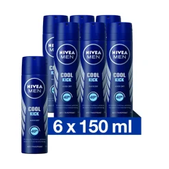 6x NIVEA Men Deodorant Spray Cool Kick 150 ml