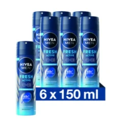 6x NIVEA Men Deodorant Spray Fresh Active 150 ml