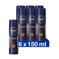 6x NIVEA Men Deodorant Spray Sport 150 ml
