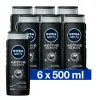 6x NIVEA Men Douchegel Active Clean 500 ml