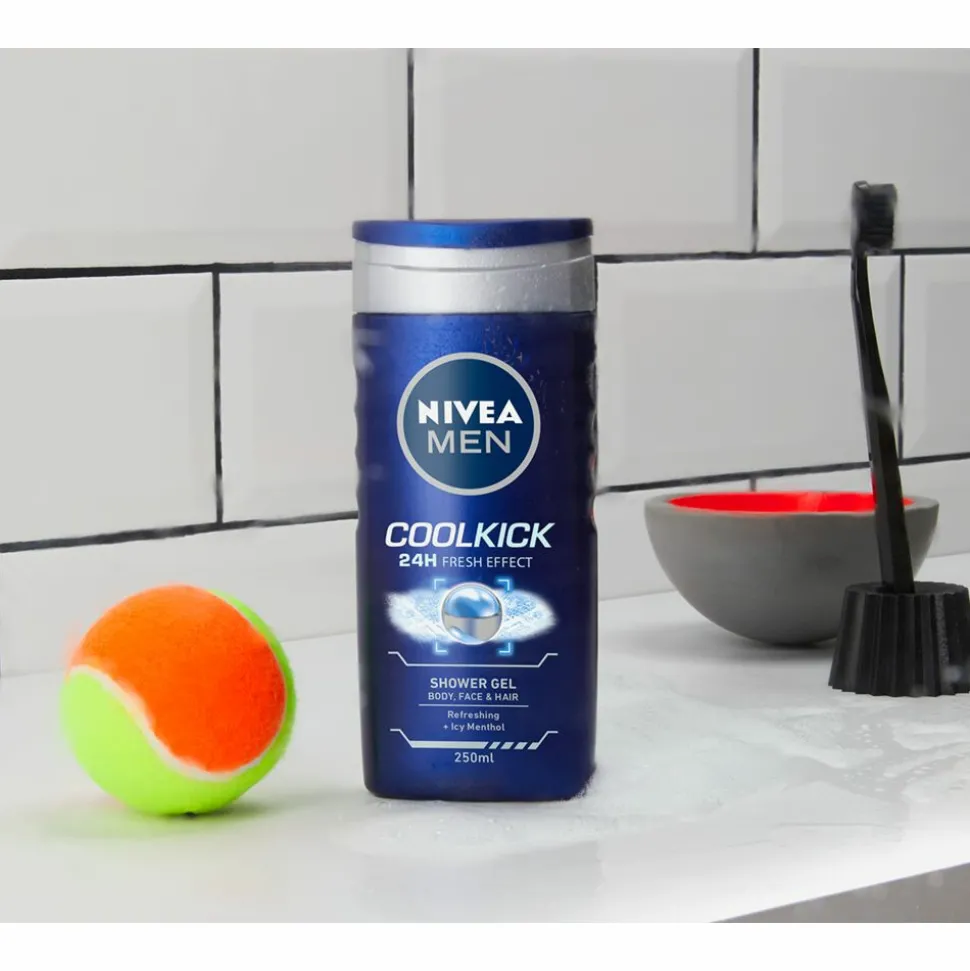 6x NIVEA Men Douchegel Cool Kick 250 ml
