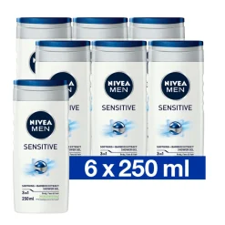 6x NIVEA Men Douchegel Sensitive 250 ml