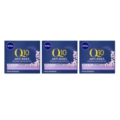 3x NIVEA Q10 Nachtcrème Anti-Rimpel Verstevigend 50 ml