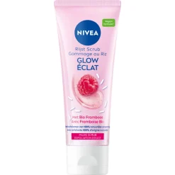 6x NIVEA Rijstscrub Mild met Bio Framboos 75 ml