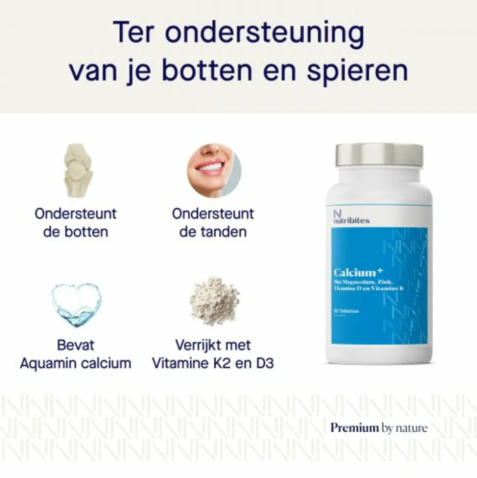2x Nutribites Calcium+ 60 tabletten