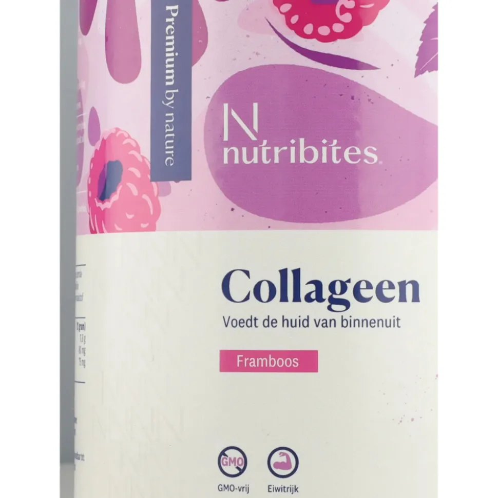 2x Nutribites Collageen Framboos Poeder 360 gr