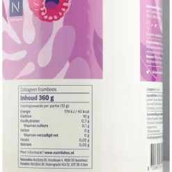 2x Nutribites Collageen Framboos Poeder 360 gr