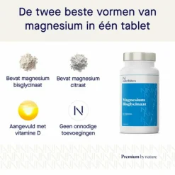 2x Nutribites Magnesium Bisglycinaat 60 tabletten