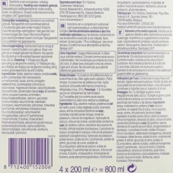 3x Nutricia Nutridrink Chocolade 4 x 200 ml