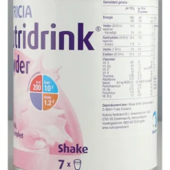 3x Nutricia Nutridrink Poeder Aarbei 335 gr