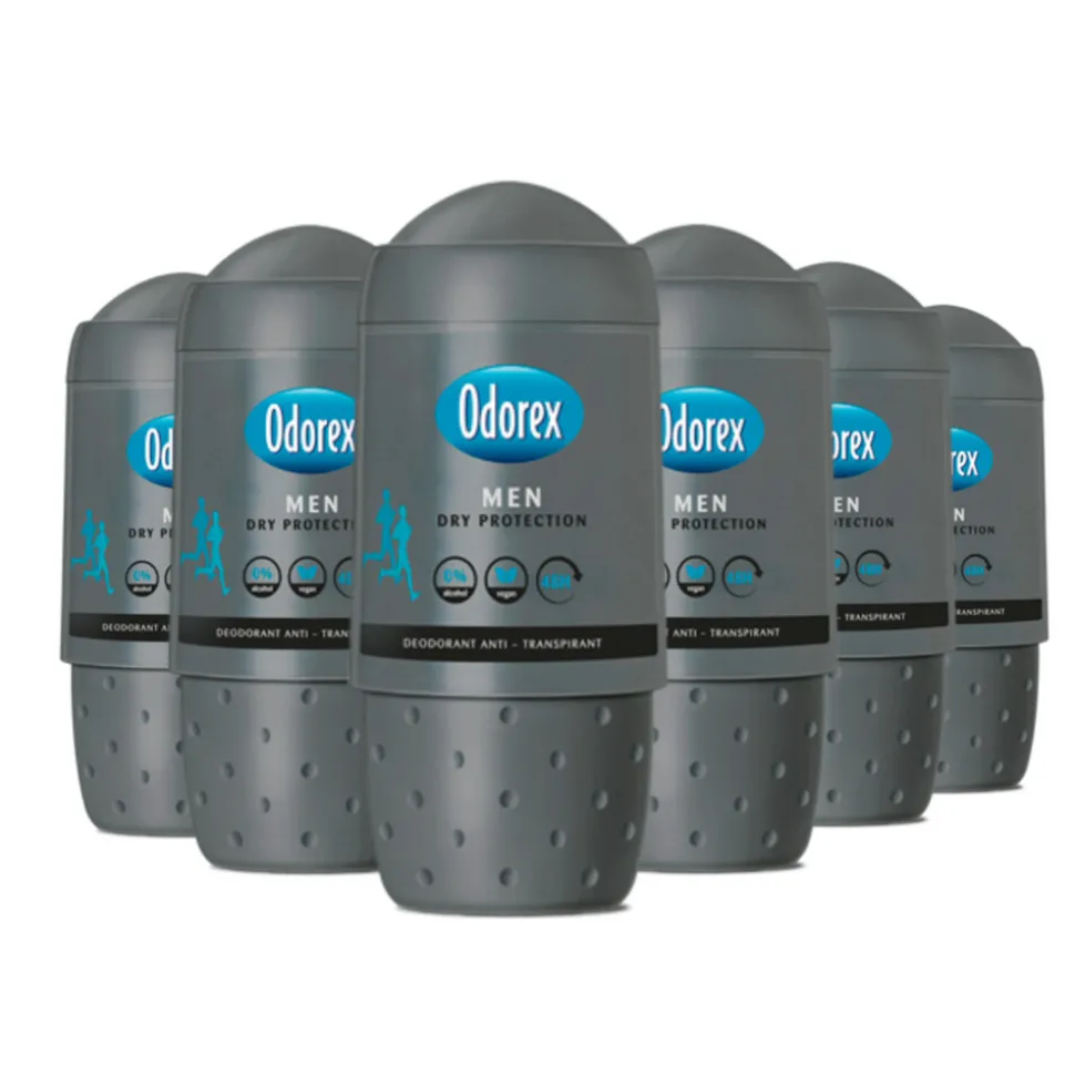 6x Odorex Deodorant Roller For Men Dry Protection 50 ml