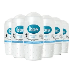 6x Odorex Deodorant Roller Invisible Care 50 ml