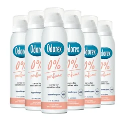 6x Odorex Deodorant Spray 0% 150 ml