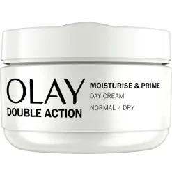 4x Olay Double Action Hydraterende Dagcrème en Primer 50 ml