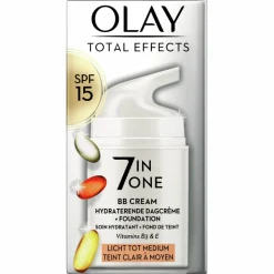 4x Olay Total Effects 7-in-1 BB Cream SPF 15 Light-Medium 50 ml