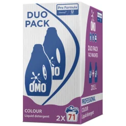 2x Omo Professional Vloeibaar Wasmiddel Color - 71 Wasbeurten Pro Formula 5 liter