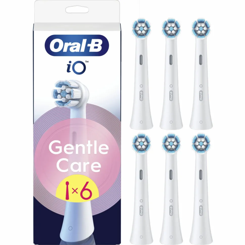 6x Oral-B Opzetborstels iO Gentle Care Wit 6 stuks