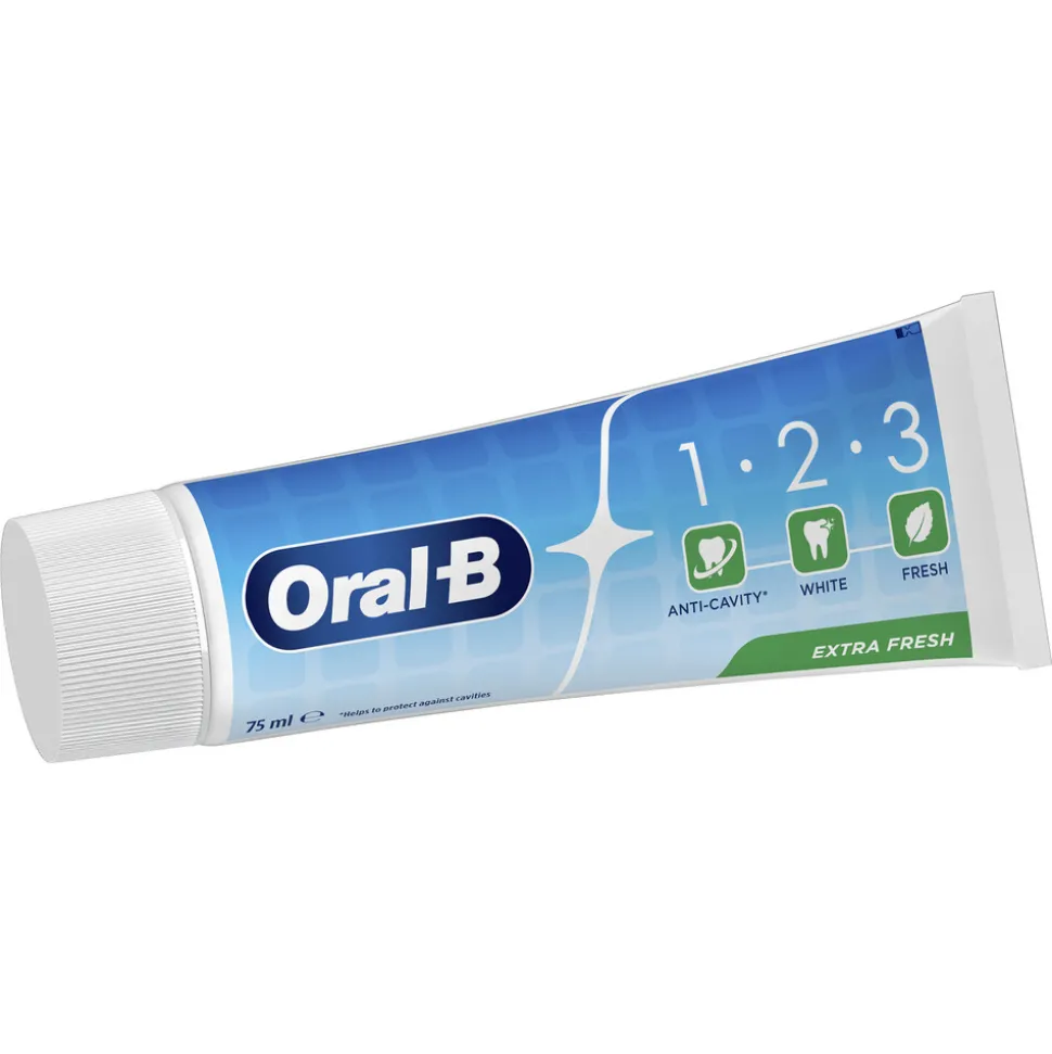 12x Oral-B Tandpasta 1-2-3 Frisse mint 75 ml