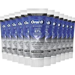 12x Oral-B Tandpasta 3D White Houtskool 75 ml