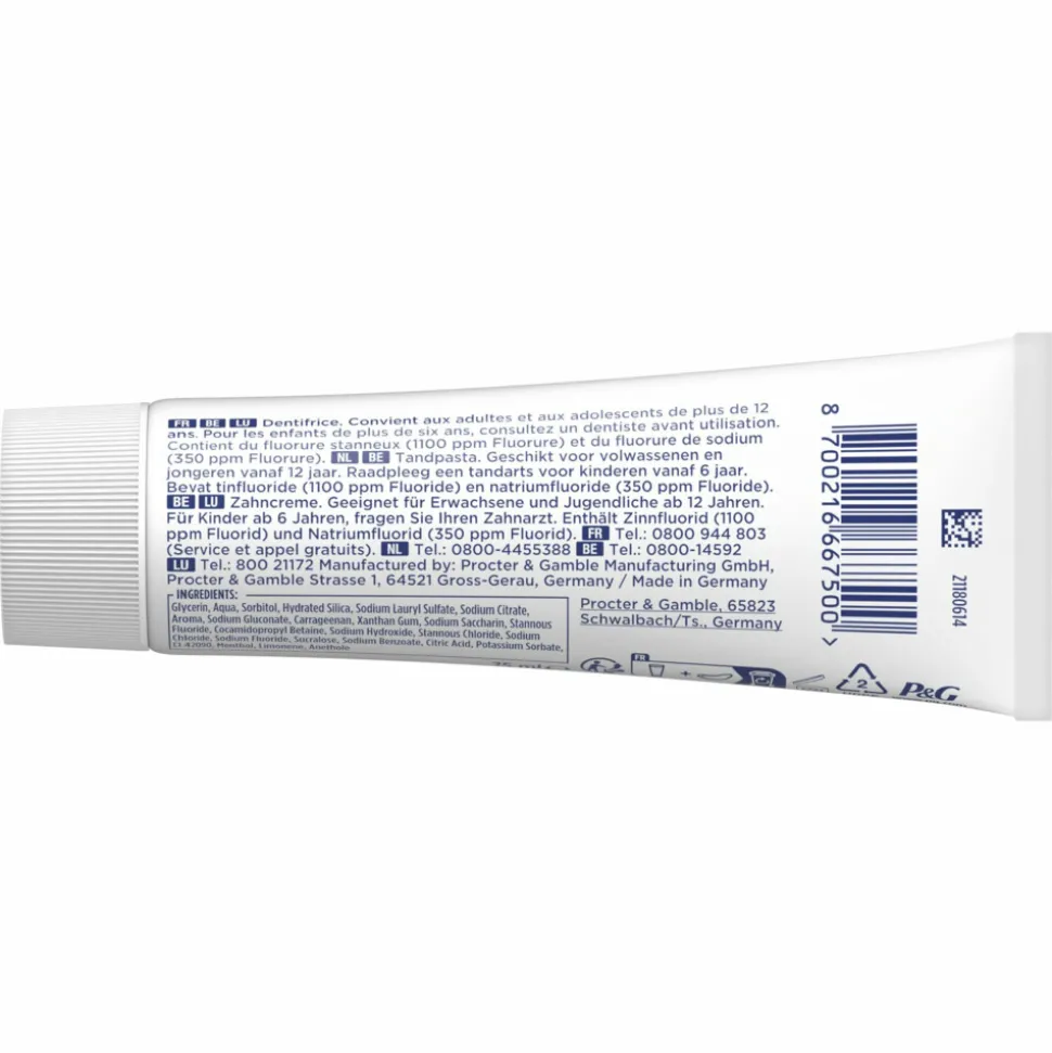 12x Oral-B Tandpasta Professional Glazuurversterkend Reiniging Munt 75 ml