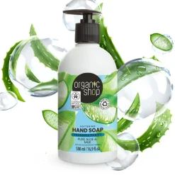 6x Organic Shop Handzeep Aloe and Milk 500 ml