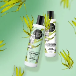 6x Organic Shop Strengthening Shampoo Anti-Hair Loss Algae and Lemongrass 280 ml