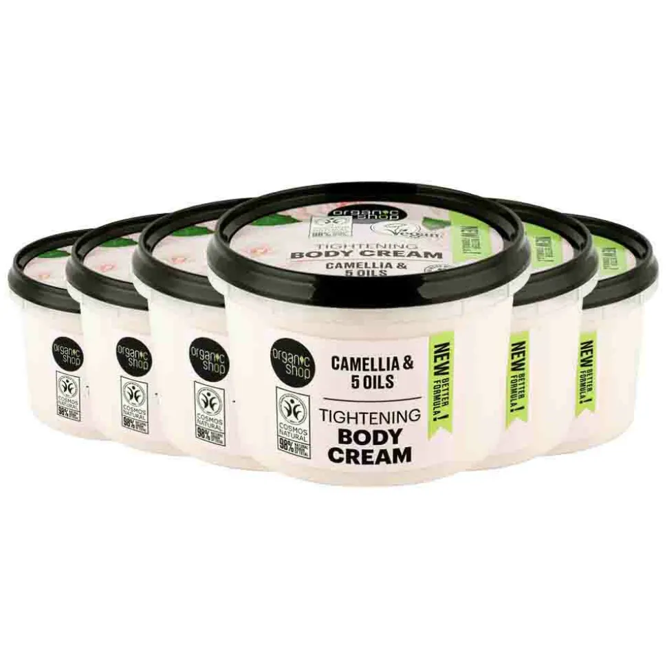 6x Organic Shop Tightening Bodycrème Camellia 250 ml