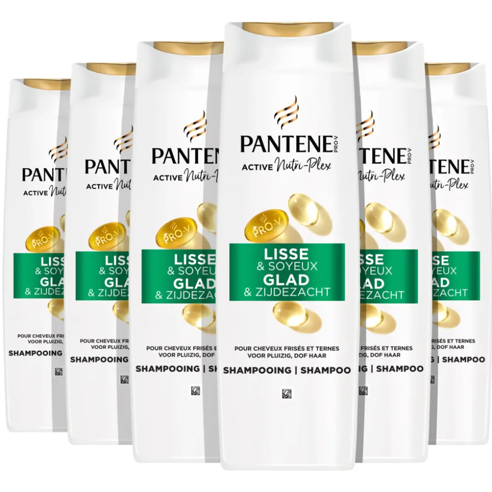 6x Pantene Shampoo Smooth & Sleek 250 ml