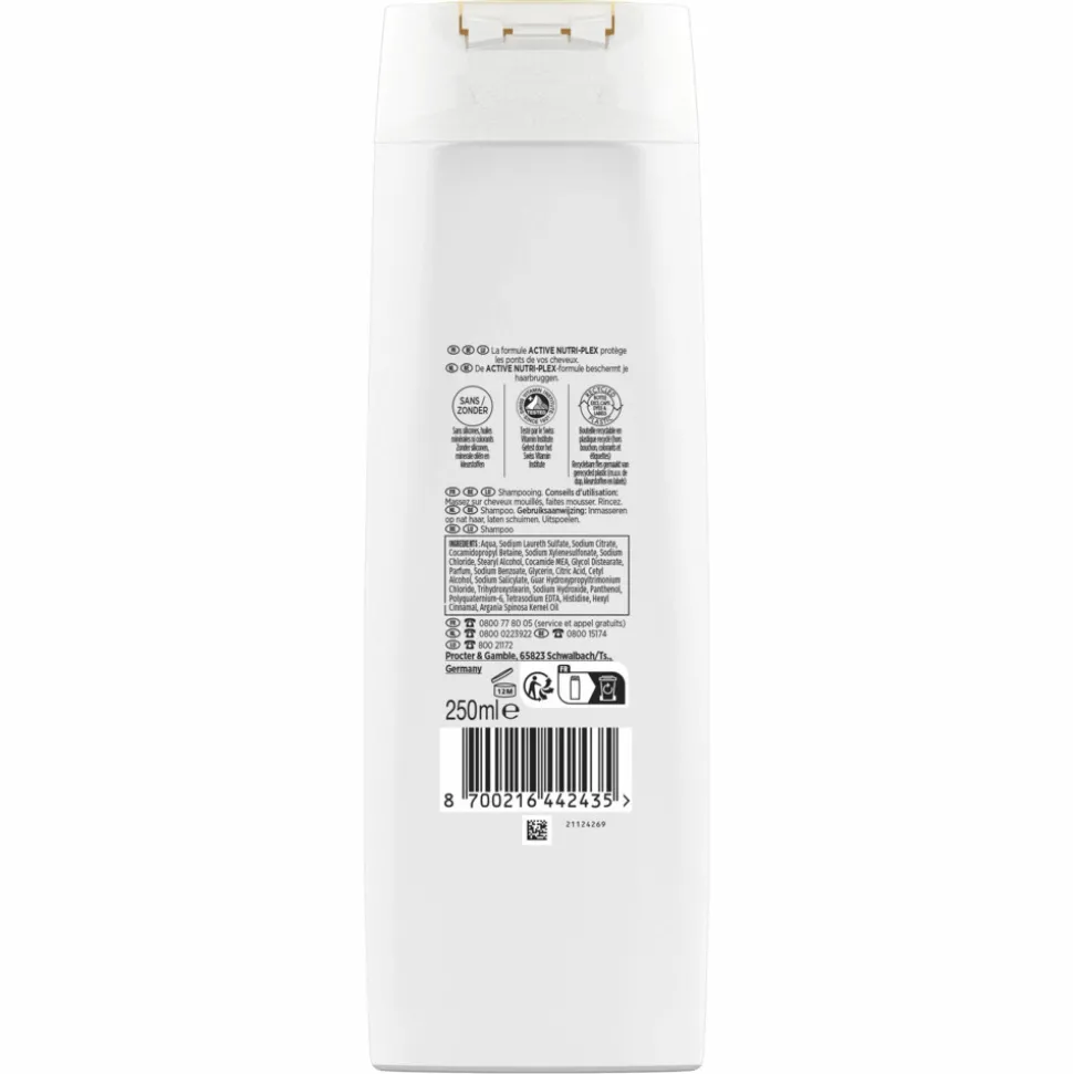 6x Pantene Shampoo Smooth & Sleek 250 ml