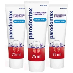 3x Parodontax Strenghten & Protect Tandpasta Fresh Mint 75 ml