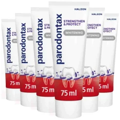 6x Parodontax Strenghten & Protect Tandpasta Whitening 75 ml