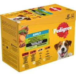 4x Pedigree Adult Selection Maaltijdzakjes Multipack 12 x 100 gr