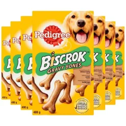 7x Pedigree Biscrok Gravy Bones Hondensnack 400 gr
