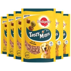 6x Pedigree Pedigree Hondensnacks Tasty Mini's Chewy Cubes 130 gr