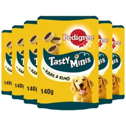 6x Pedigree Tasty Hondensnacks Minis Cheesy Bites 140 gr