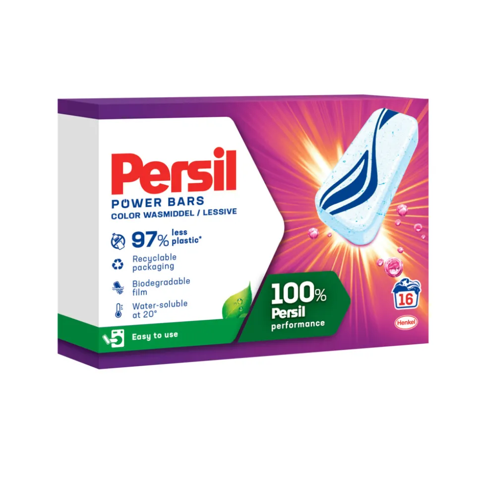 9x Persil Wasmiddel Power Bars Color 16 stuks