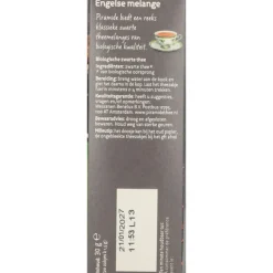 3x Piramide Biologische Theezakjes Engelse Melange 20 stuks