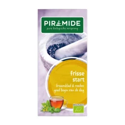 3x Piramide Biologische Theezakjes Frisse Start 20 stuks