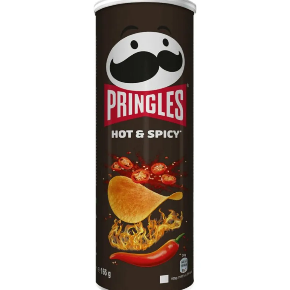 6x Pringles Chips Hot & Spicy 165 gr