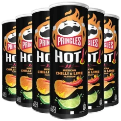 6x Pringles HOT Mexican Chilli & Lime 160 gr