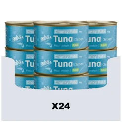 24x Prins Chunky Paté Kattenvoer Nat Tonijn & Kip 70 gr