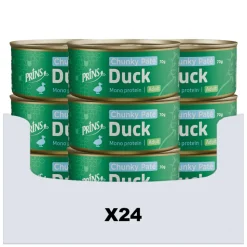 24x Prins Chunky Paté Kattenvoer Nat Eend 70 gr