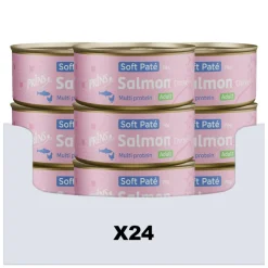 24x Prins Soft Paté Kattenvoer Nat Zalm & Kip 70 gr